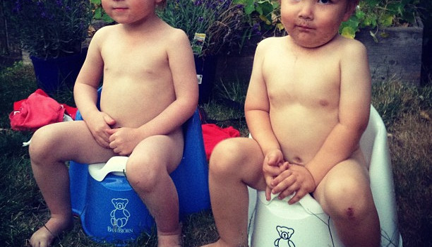 babies on potty
