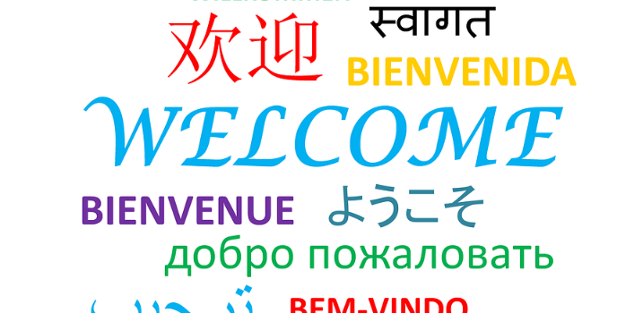 welcome in several languages